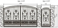Кованые ворота Арт. 2-47