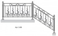 Кованые перила Арт. 5-86