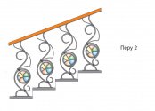 Кованые перила Перу 2