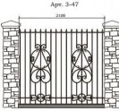 Кованый забор Арт. 3-47