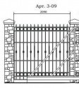 Кованый забор Арт. 3-09