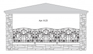 Кованый балкон Арт. 6-23