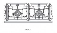 Кованые перила Техас 2