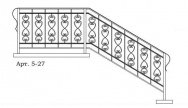 Кованые перила Арт. 5-27