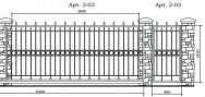 Кованые ворота Арт. 2-03