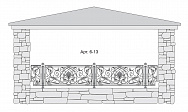 Кованый балкон Арт. 6-13