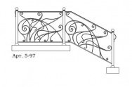 Кованые перила Арт. 5-97
