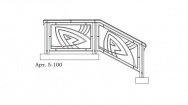 Кованые перила Арт. 5-100
