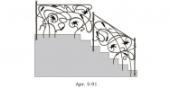 Кованые перила Арт. 5-91