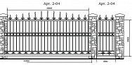 Кованые ворота Арт. 2-04