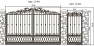 Кованые ворота Арт. 2-46