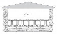 Кованый балкон Арт. 6-29