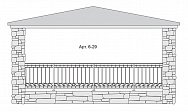 Кованый балкон Арт. 6-29