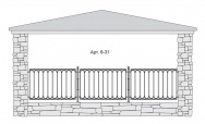 Кованый балкон Арт. 6-31