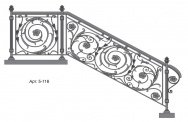 Кованые перила Арт. 5-116