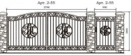 Кованые ворота Арт. 2-55