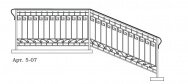 Кованые перила Арт. 5-07