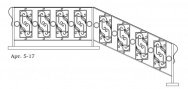 Кованые перила  Арт. 5-17