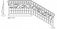 Кованые перила Арт. 5-11