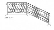 Кованые перила Арт. 5-37