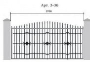 Кованый забор Арт. 3-36