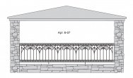Кованый балкон Арт. 6-07