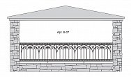 Кованый балкон Арт. 6-07