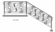Кованые перила Арт. 5-39