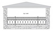 Кованый балкон Арт. 6-08