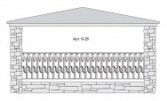 Кованый балкон Арт. 6-26