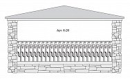 Кованый балкон Арт. 6-26