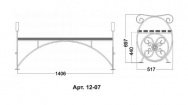 Кованая лавочка Арт. 12-07