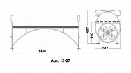 Кованая лавочка Арт. 12-07