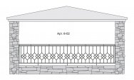 Кованый балкон Арт. 6-02