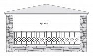 Кованый балкон Арт. 6-02