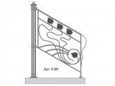 Кованые перила Арт. 5-89