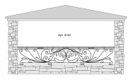 Кованый балкон Арт. 6-33