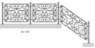 Кованые перила Арт. 5-80