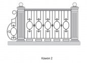 Кованые перила Камея 2