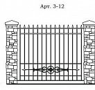 Кованый забор Арт. 3-12