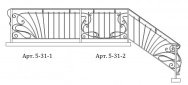 Кованые перила Арт. 5-31-2