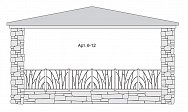 Кованый балкон Арт. 6-12