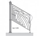 Кованые перила Арт. 5-83