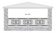 Кованый балкон Арт. 6-05