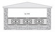 Кованый балкон Арт. 6-05