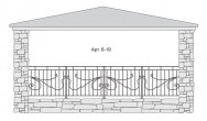 Кованый балкон Арт. 6-19