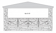 Кованый балкон Арт. 6-19