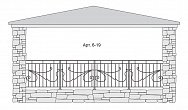 Кованый балкон Арт. 6-19