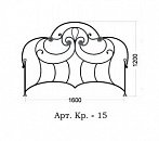 Спинка кровати Арт. Кр.-15