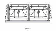 Кованые перила Техас 1